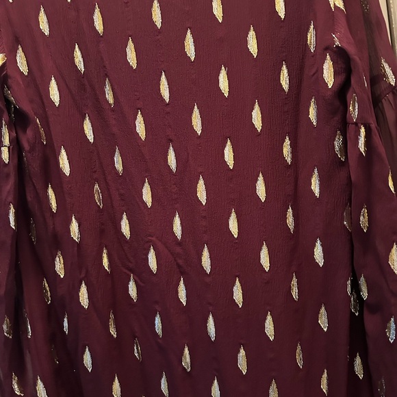 NWT LILLY PULITZER SHEA SILK DRESS SIZE 6 CABERNET BERRY METALLIC DIAMOND CLIP - Picture 8 of 11